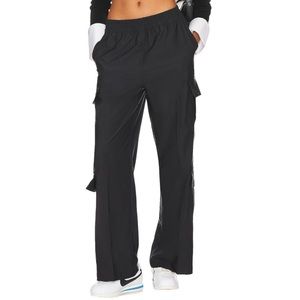 We Wore What Black High Waist Wide Leg Utility Pants Large